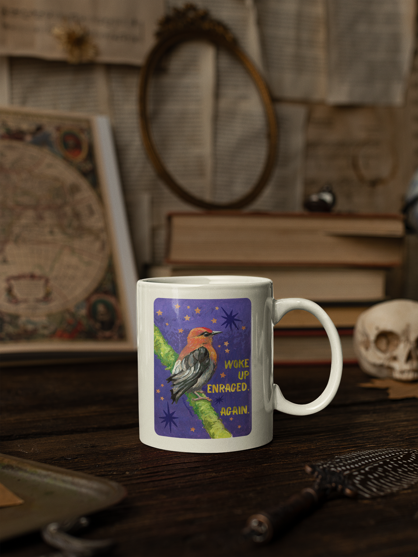 Woke Up Enraged Again: Feminist Mug