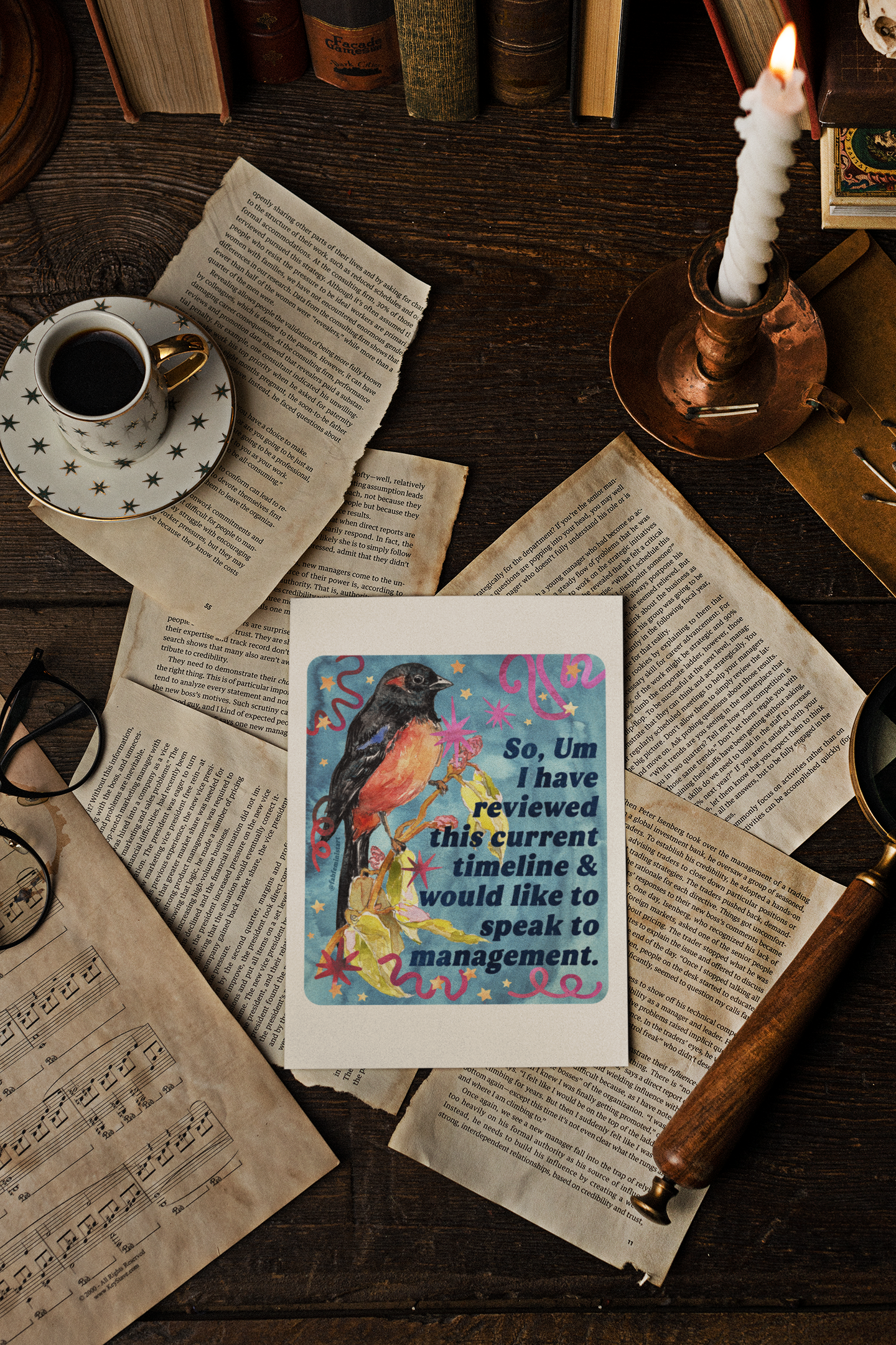 So, Um I Have Reviewed This Current Timeline & Would Like to Speak to Management: feminist art print
