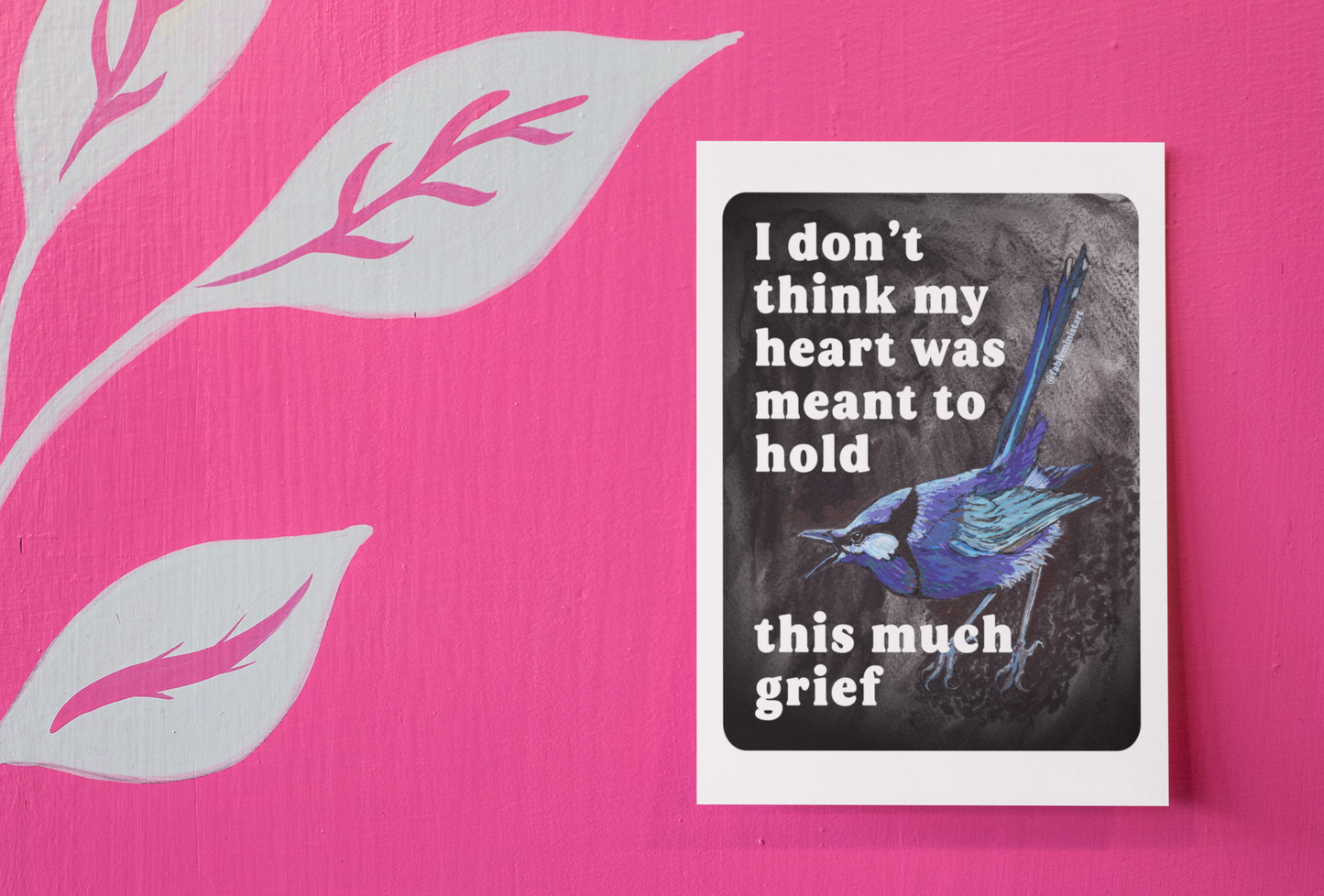 I Don't Think My Heart Was Meant to Hold This Much Grief: feminist art print