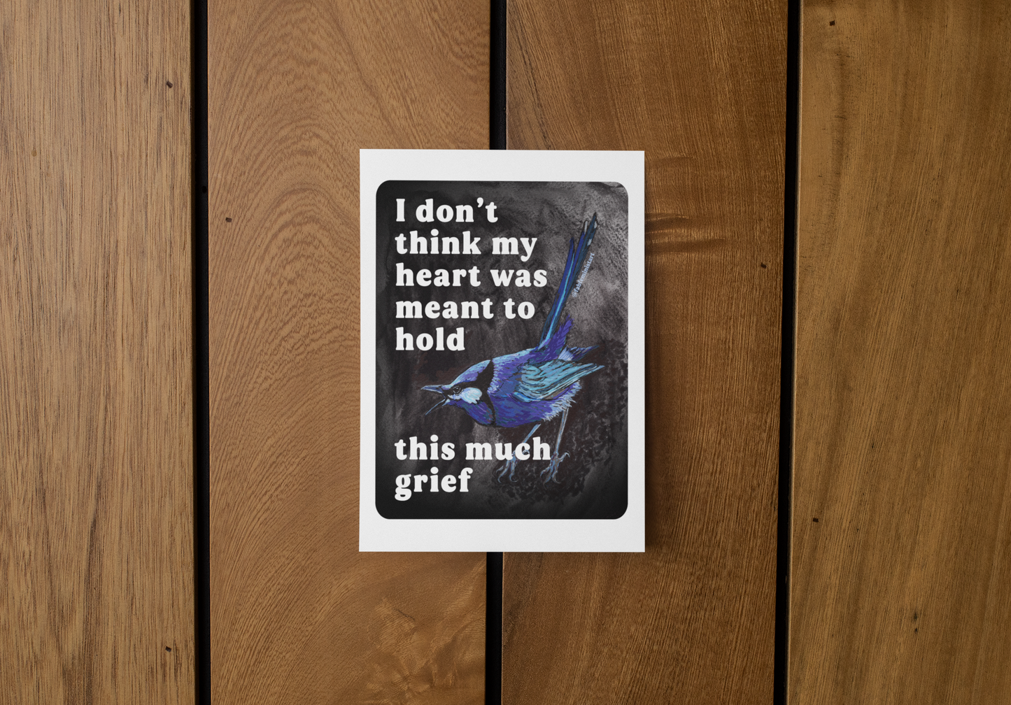 I Don't Think My Heart Was Meant to Hold This Much Grief: feminist art print