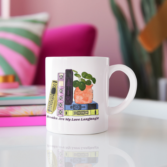 Books Are My Love Language: Book Lover Mug