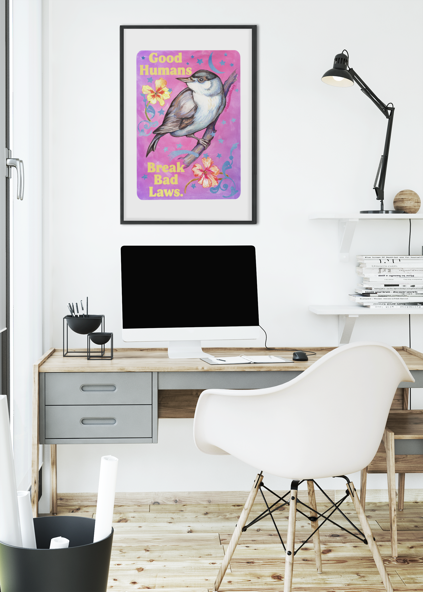 Good Humans Break Bad Laws: Feminist Art Print