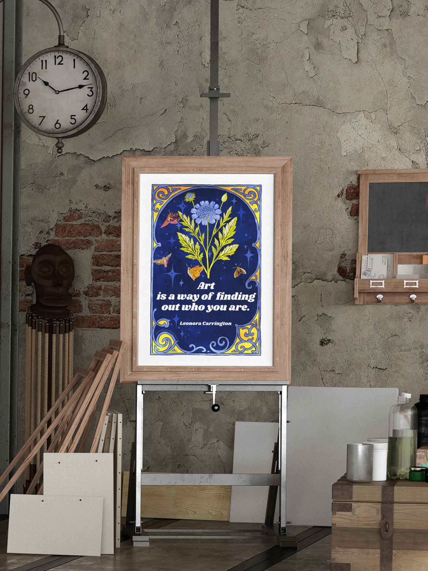 Art is a way of finding out who you are, Leonora Carrington: feminist art print