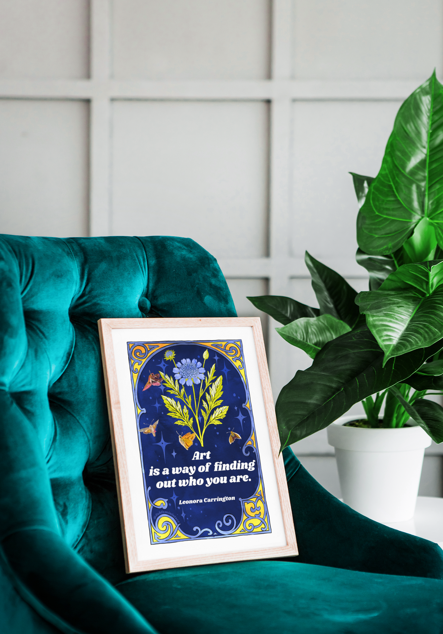 Art is a way of finding out who you are, Leonora Carrington: feminist art print