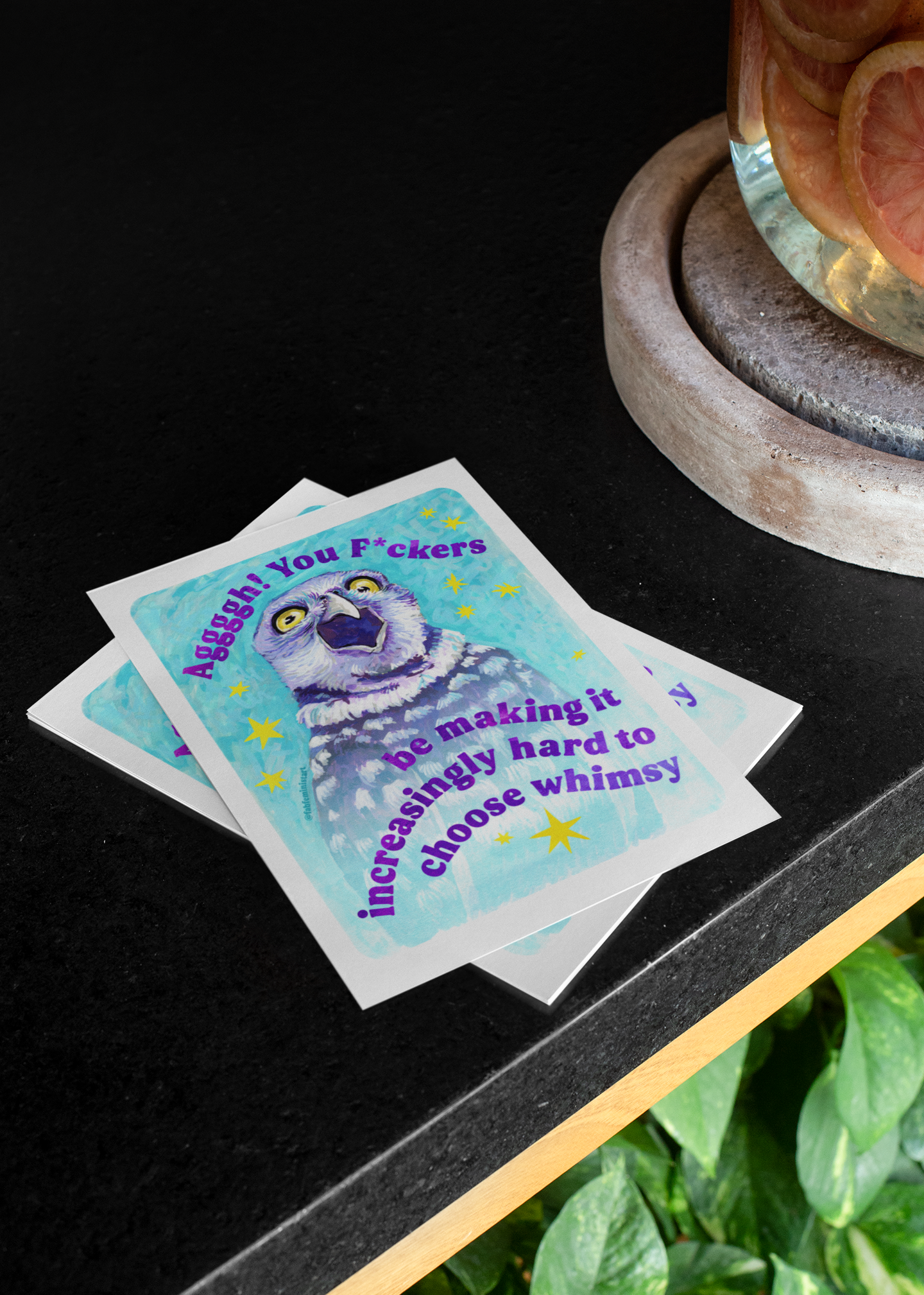 Aggggh! You F*ckers be making it increasingly hard to choose whimsy: feminist art print