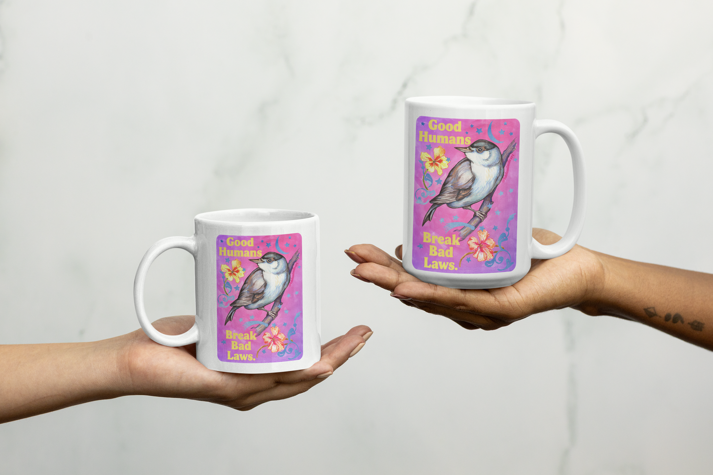 Good Humans Break Bad Laws: Feminist Mug