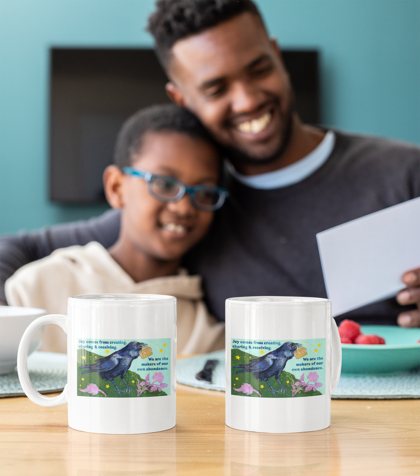 Joy comes from creating, sharing and receiving: feminist mug