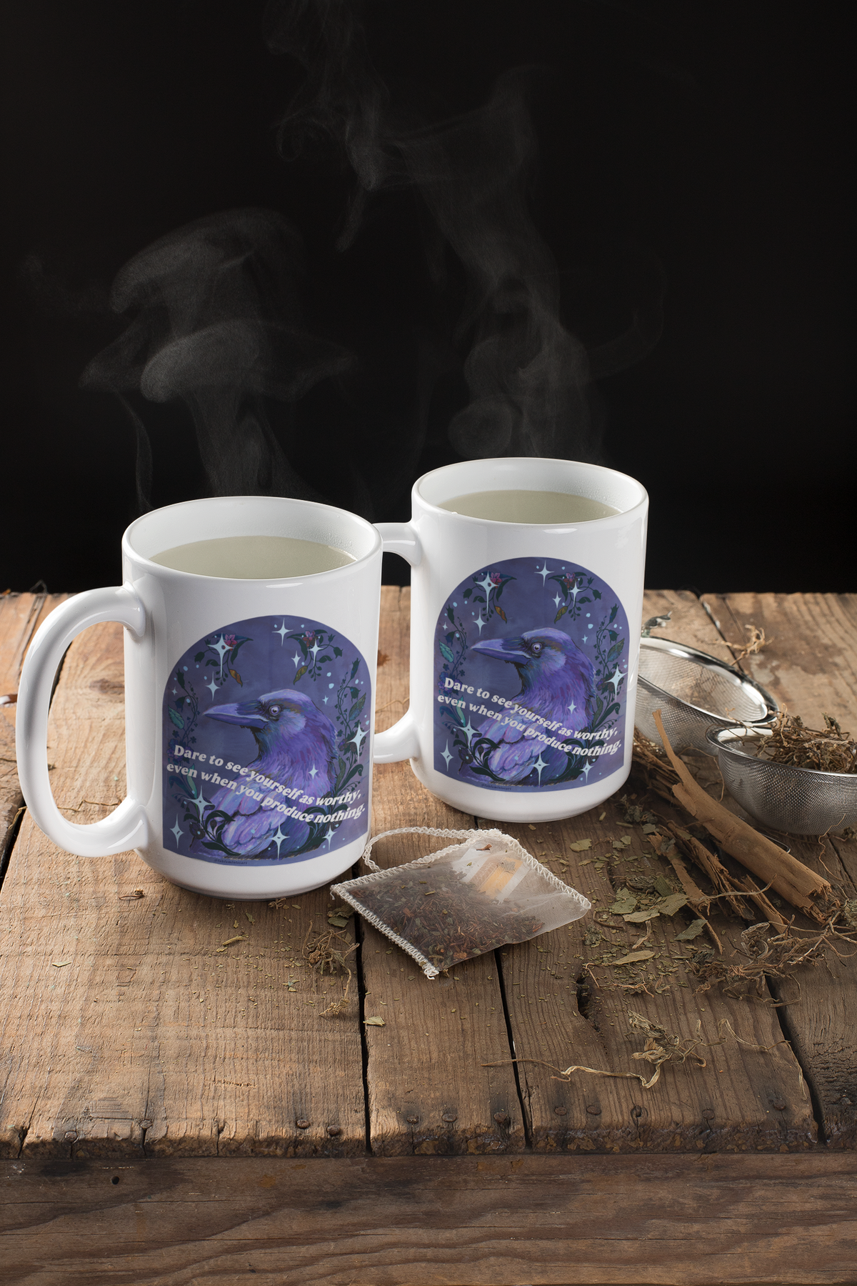 Dare to see yourself as worthy, even when you produce nothing: feminist mug