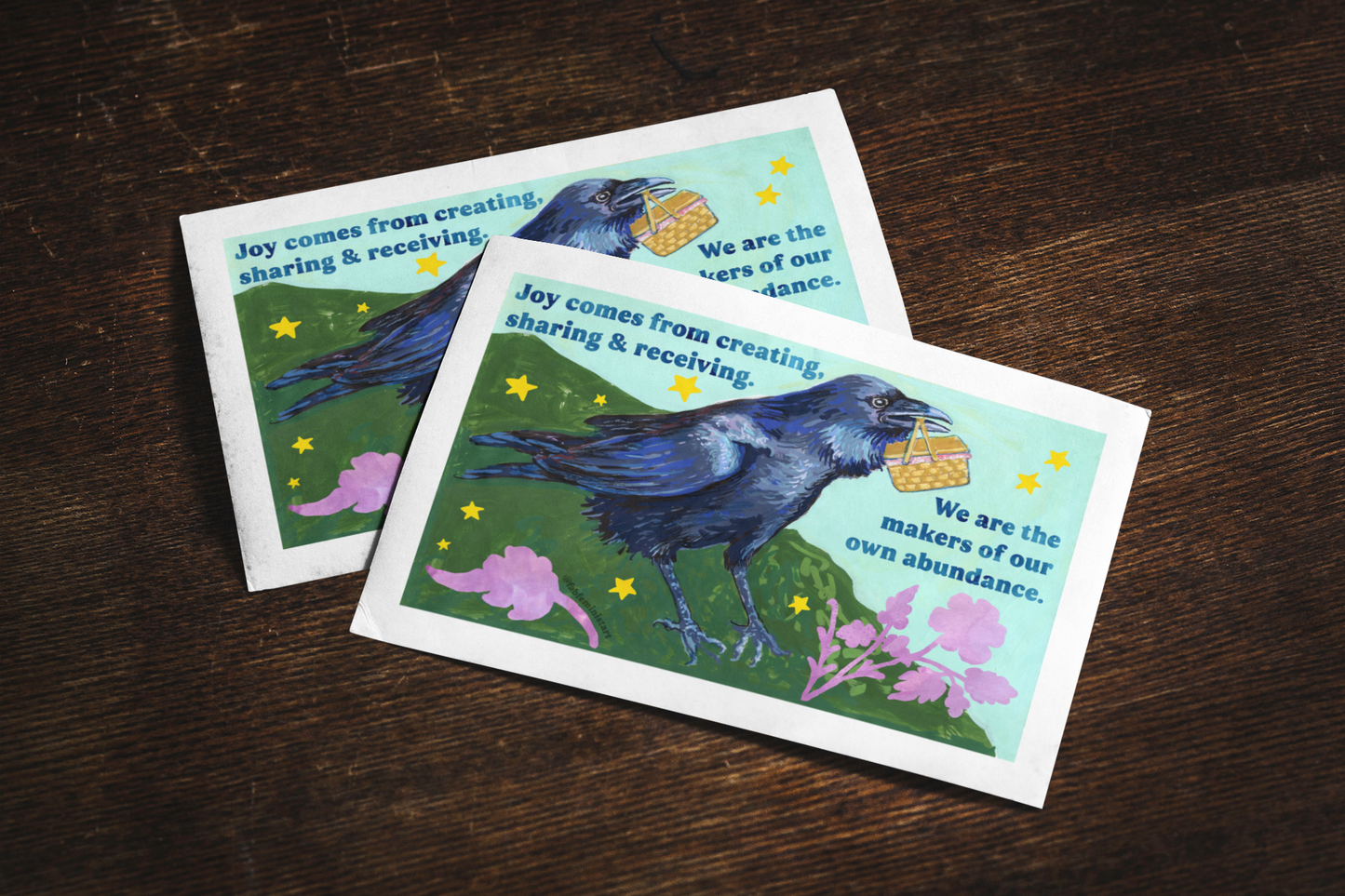 Joy comes from creating, sharing and receiving: feminist art print