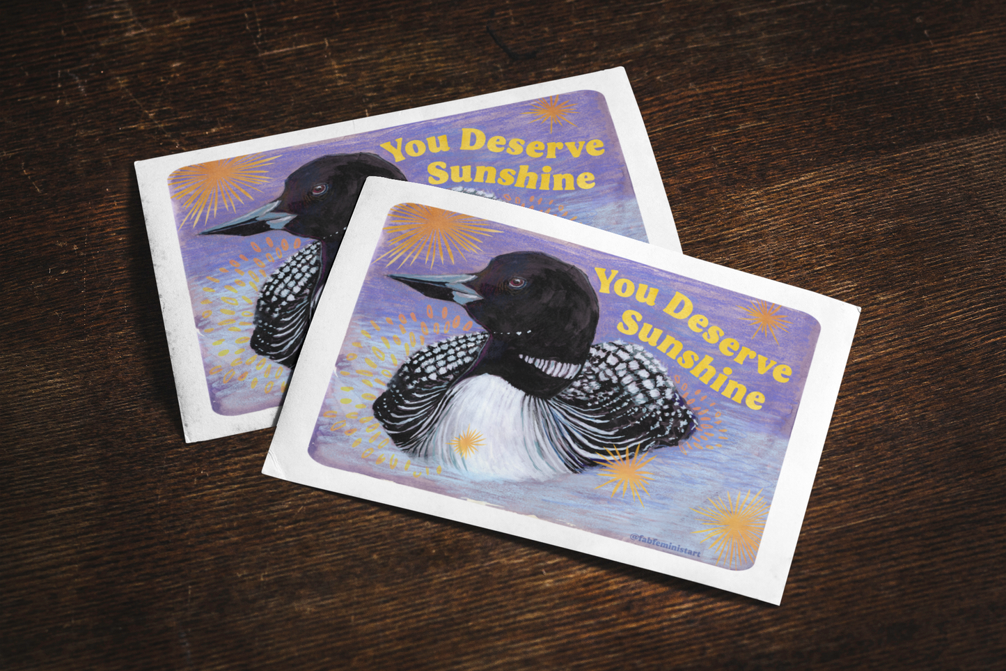 You Deserve Sunshine: feminist art print