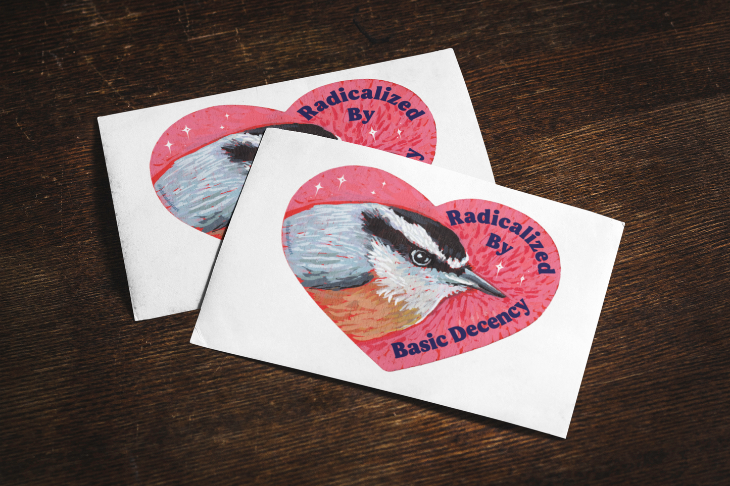 Radicalized by Basic Decency: Heart Bird Poster