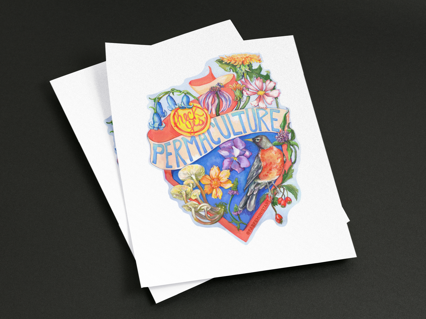 Heck Yes Permaculture: Gardening Art Print