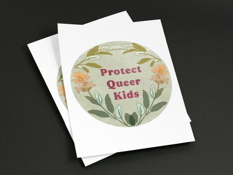 Protect Queer Kids: lgbt pride print