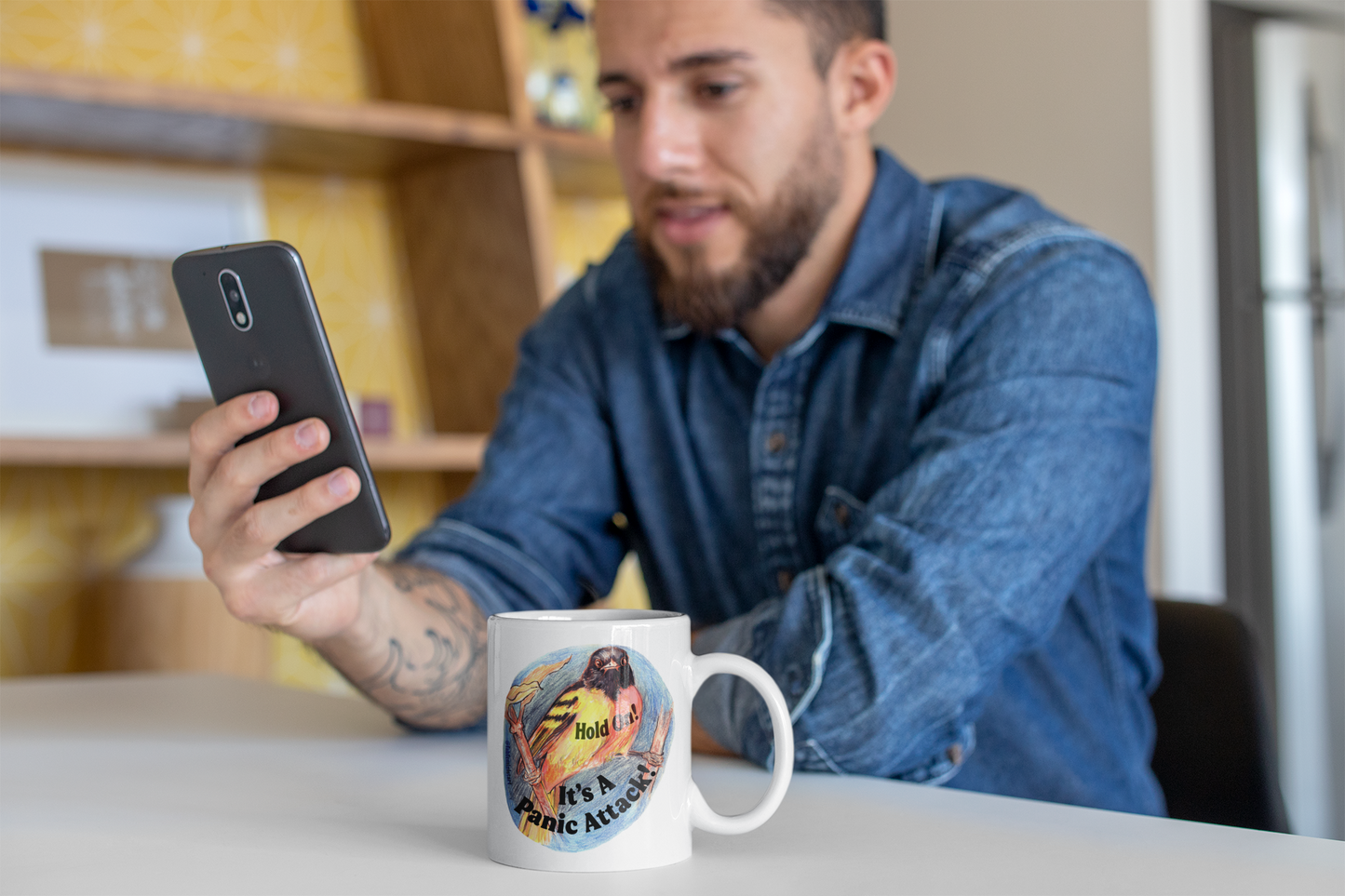 Hold On It's A Panic Attack: Mental Health Mug