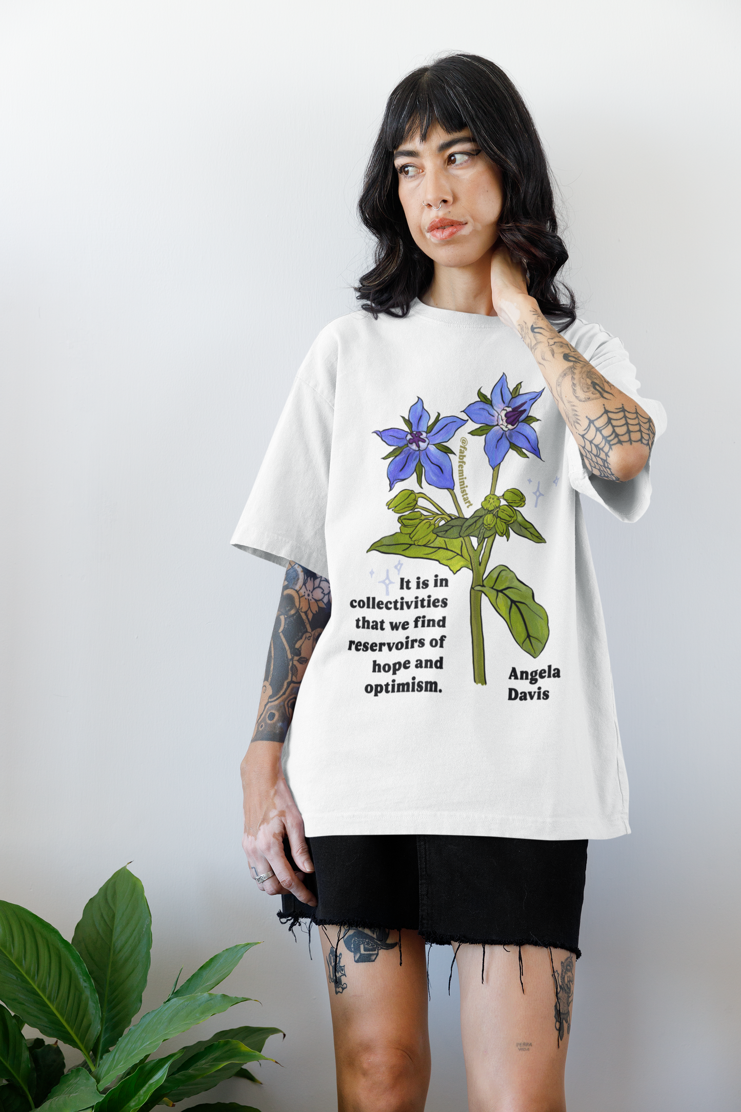 It is in collectivities that we find reservoirs of hope and optimism, Angela Davis: Feminist Shirt