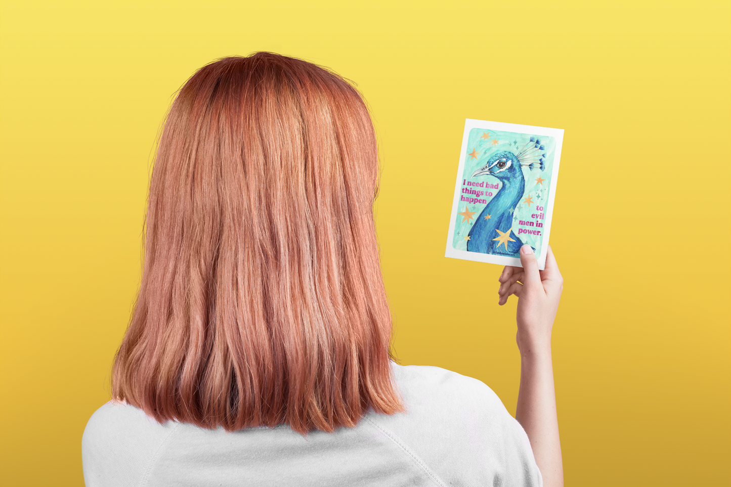 I Need Bad Things to Happen to Evil Men in Power: Feminist Art Print