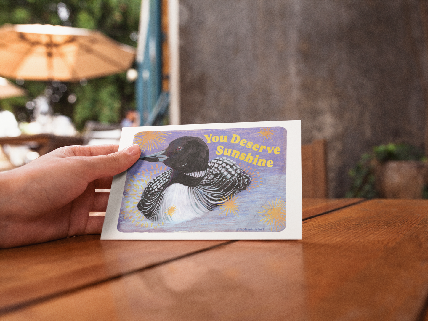 You Deserve Sunshine: feminist art print