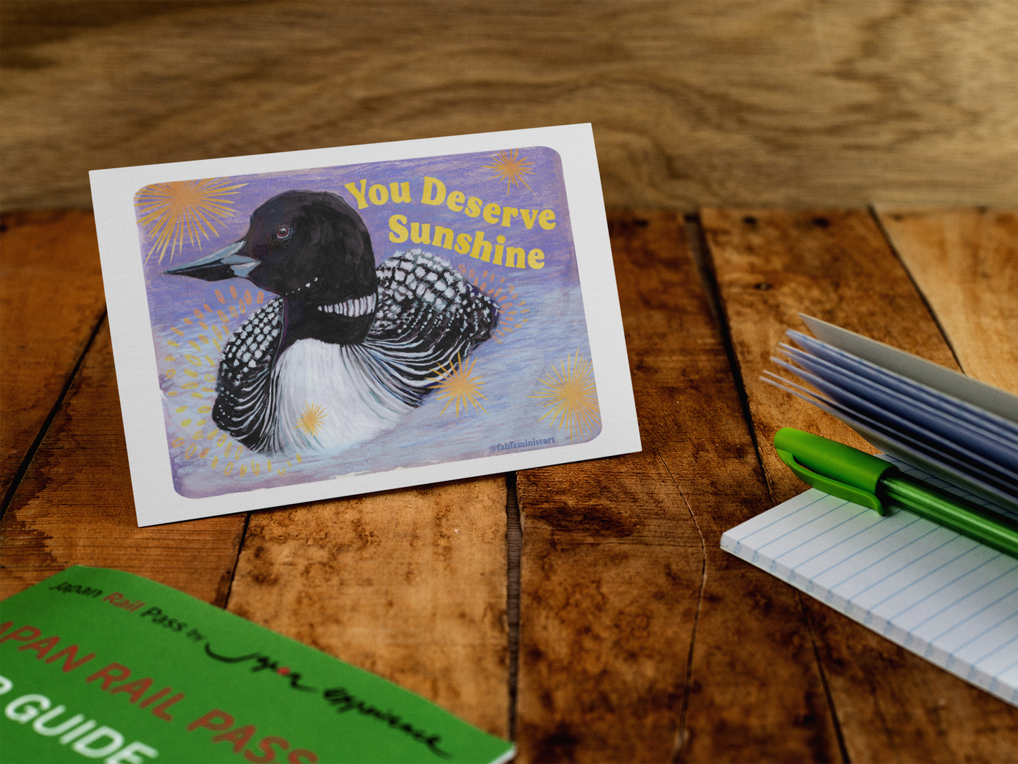 You Deserve Sunshine: feminist art print