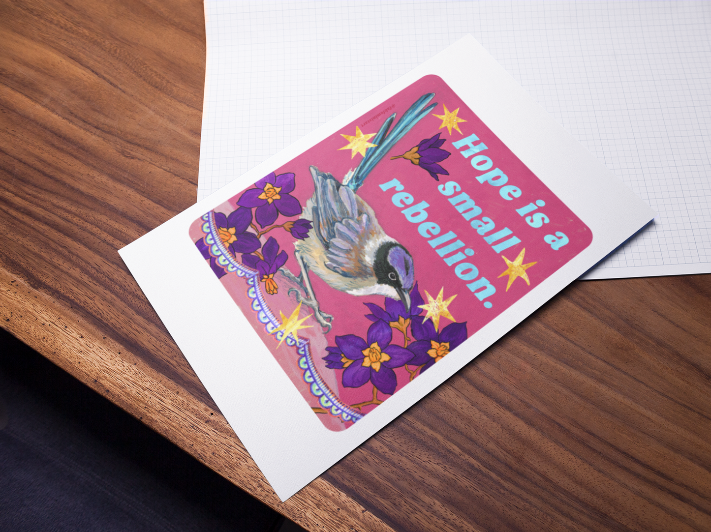 Hope Is a Small Rebellion: feminist art print