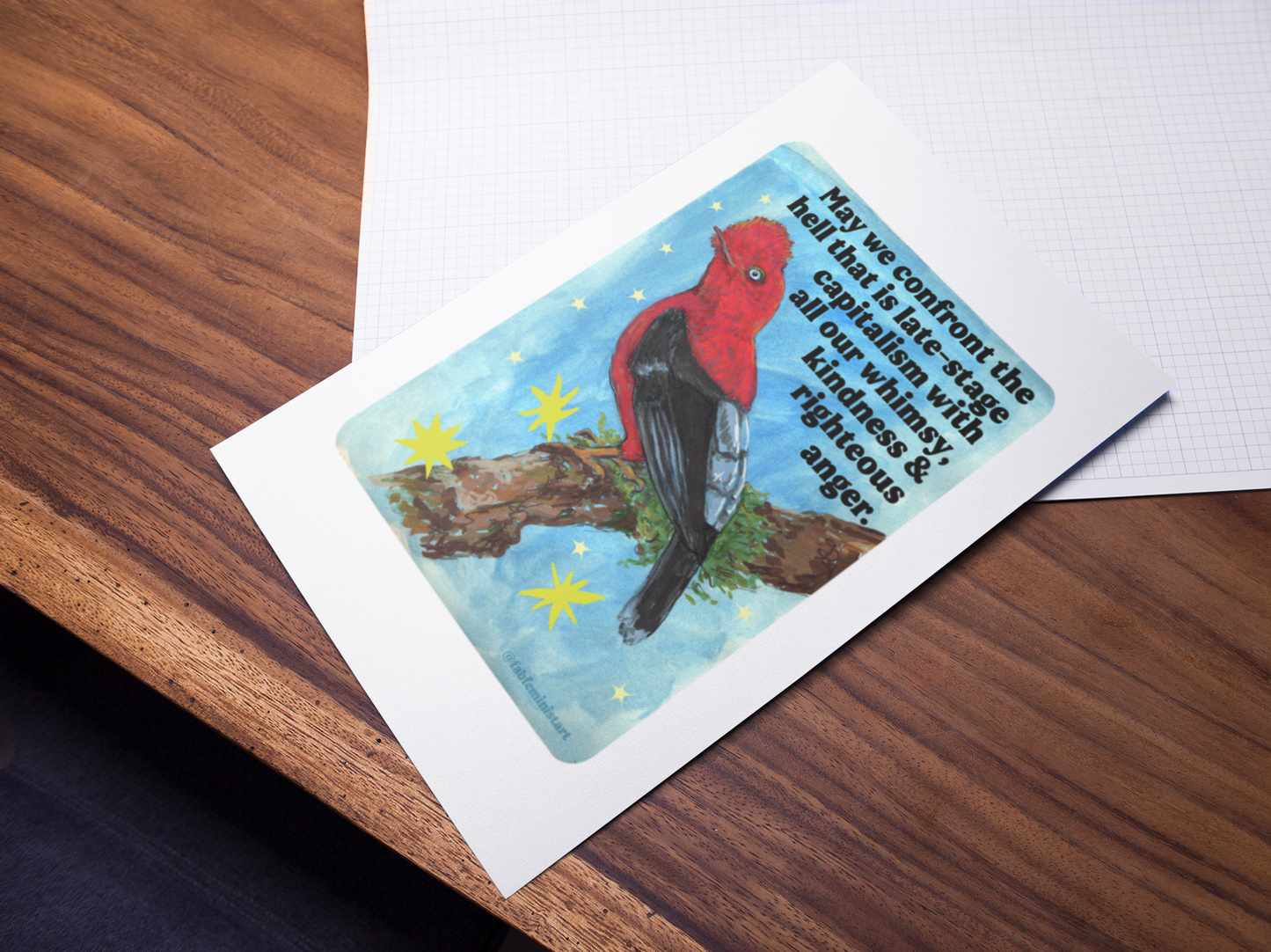 May we confront the hell that is late-stage capitalism with all our whimsy, kindness and righteous anger: feminist print
