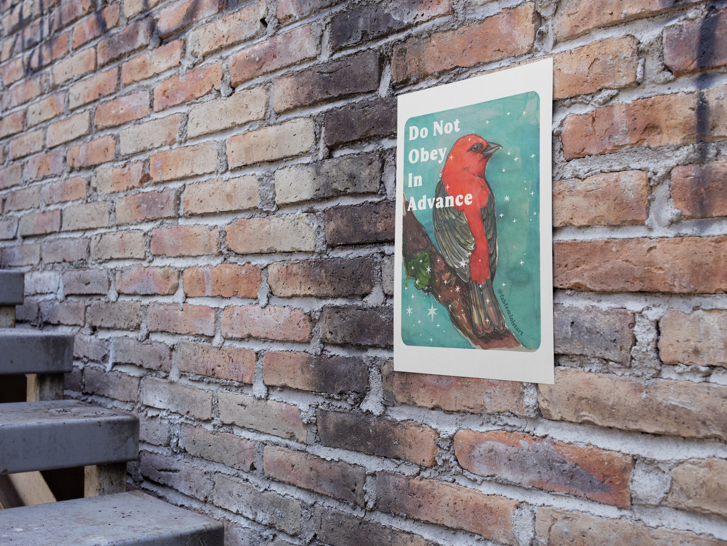 Do Not Obey In Advance: Feminist Art Print