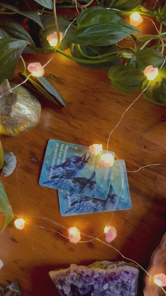 Come on bestie we are on our way to absolutely lose our shit on n*zi fascist pricks: feminist sticker