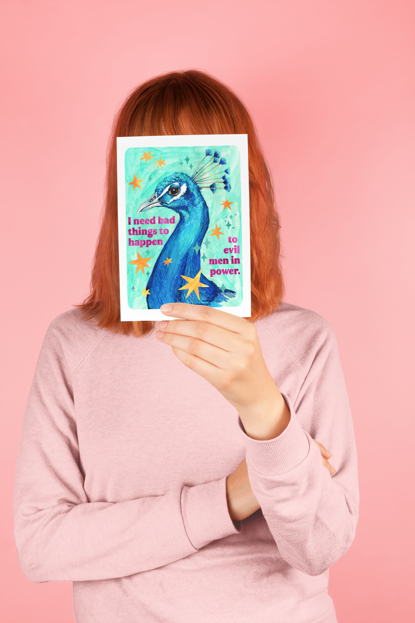 I Need Bad Things to Happen to Evil Men in Power: Feminist Art Print