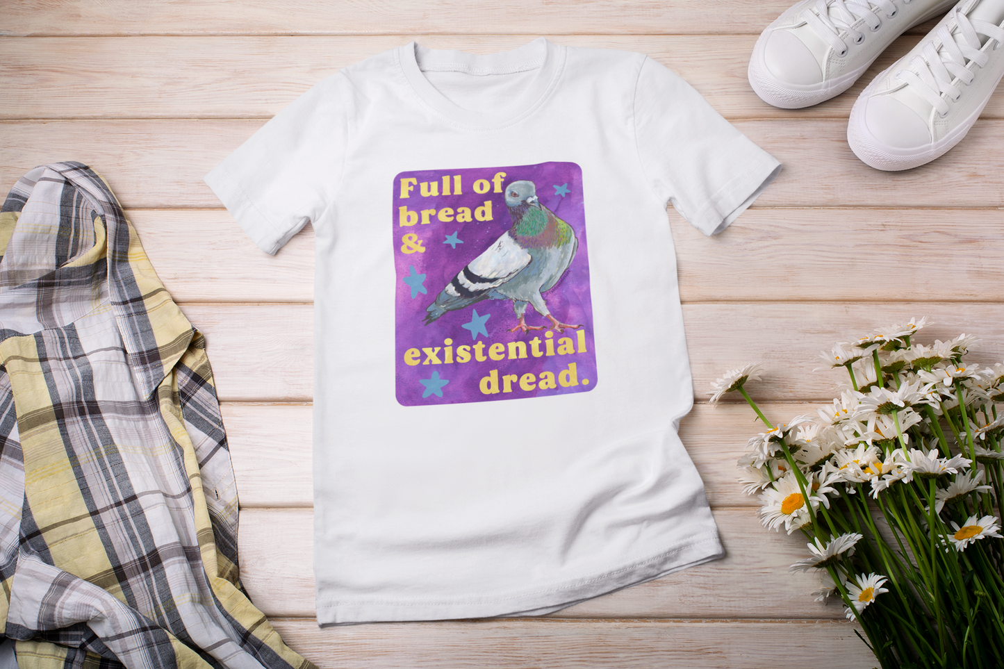 Full of bread & existential dread: feminist shirt