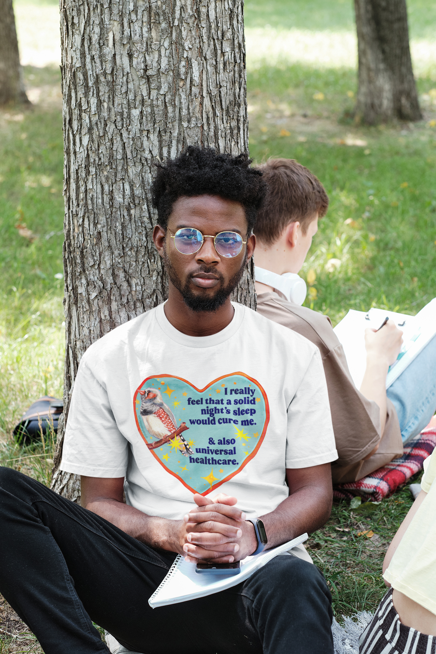 I really feel that a solid night’s sleep would cure me & also universal healthcare: feminist shirt