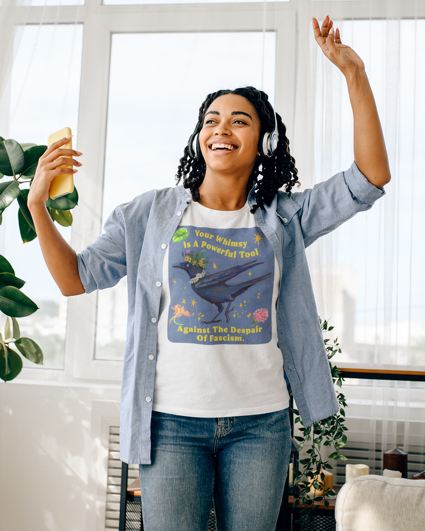 Your Whimsy Is A Powerful Tool Against The Despair Of Fascism: feminist shirt
