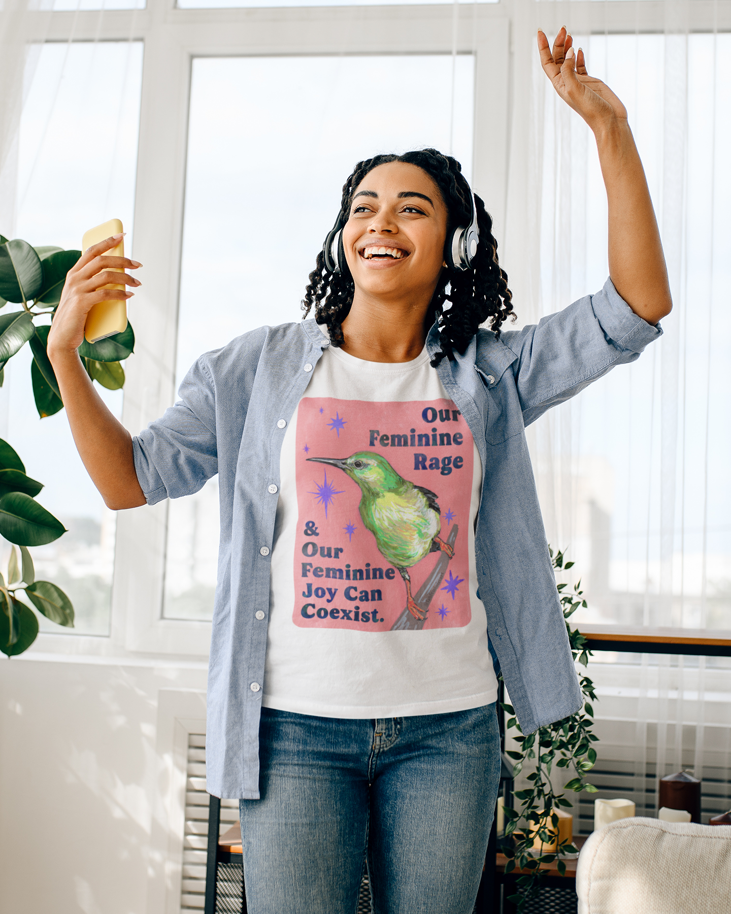 Our Feminine Rage & Our Feminine Joy Can Coexist: feminist shirt