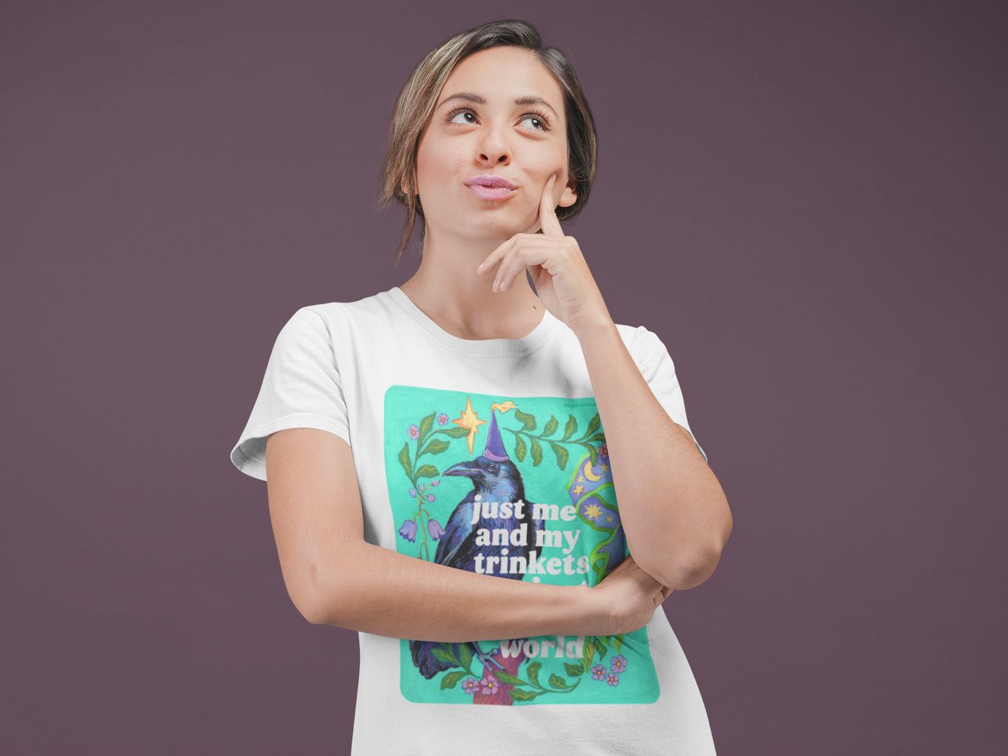 Just Me and My Trinkets Against the World: feminist shirt