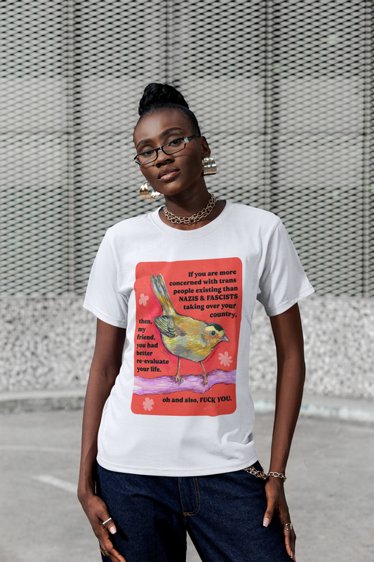 If you are more concerned with trans people existing than naz*s and fasc*sts taking over your country: Feminist Shirt
