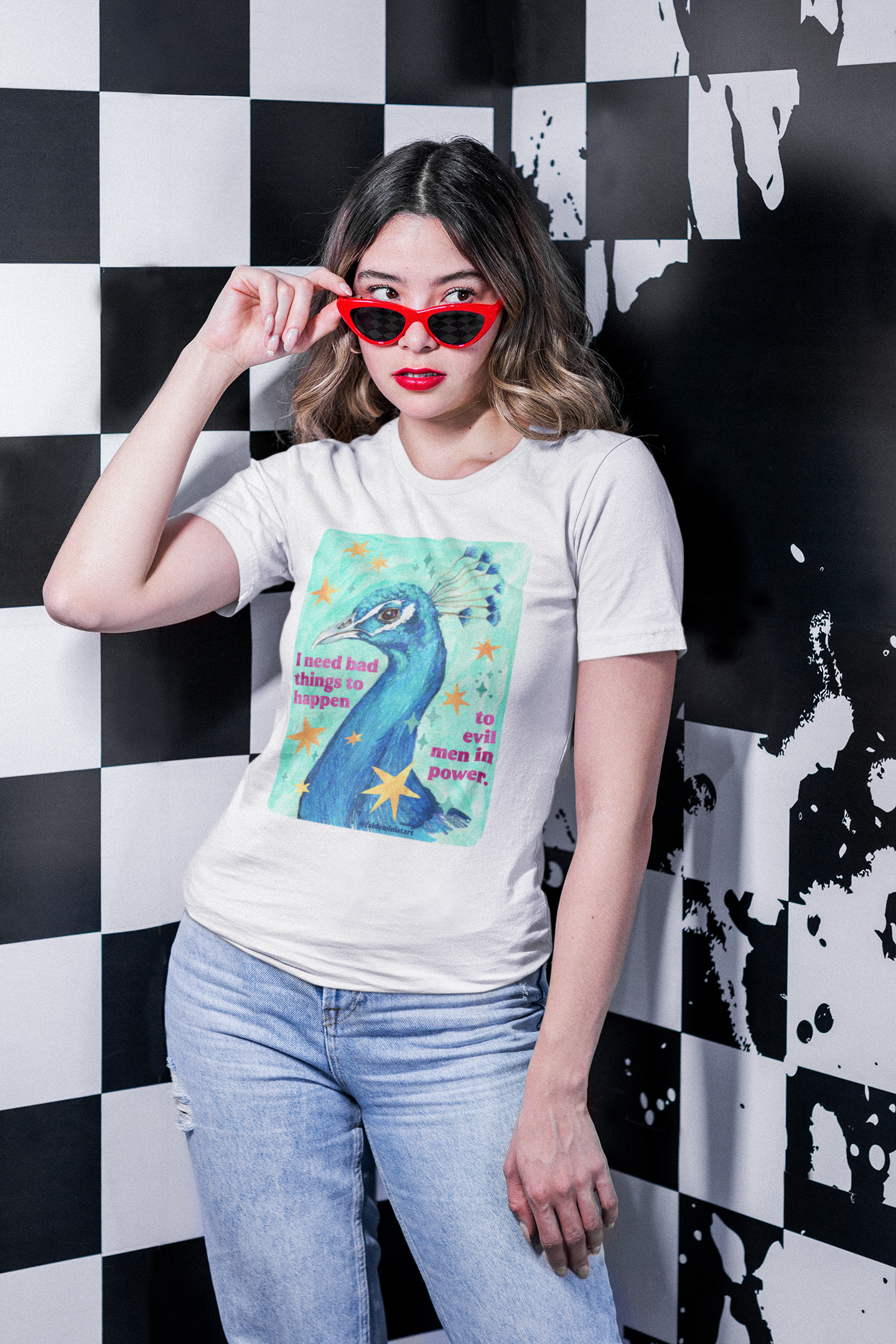 I Need Bad Things to Happen to Evil Men in Power: Feminist Shirt