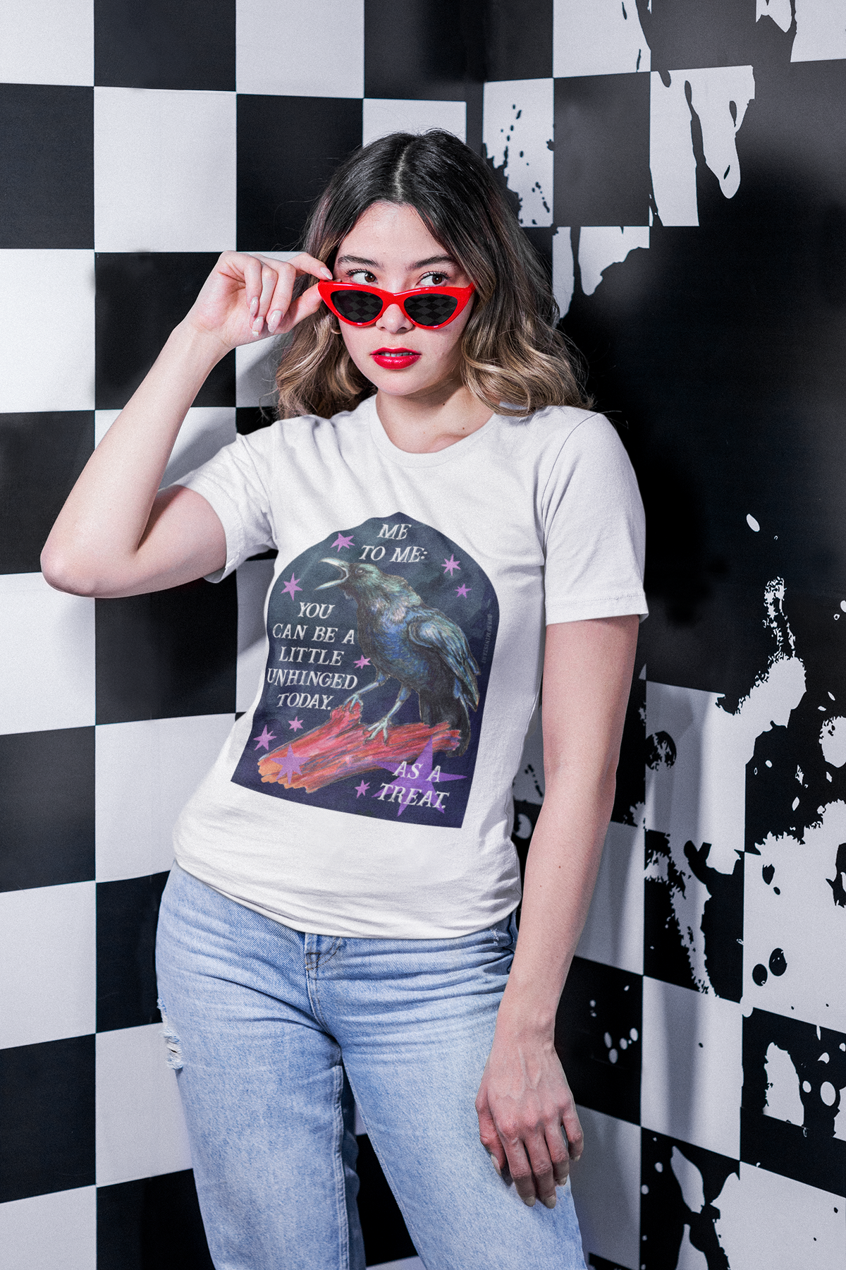 me to me: you can be a little unhinged today. as a treat: feminist shirt