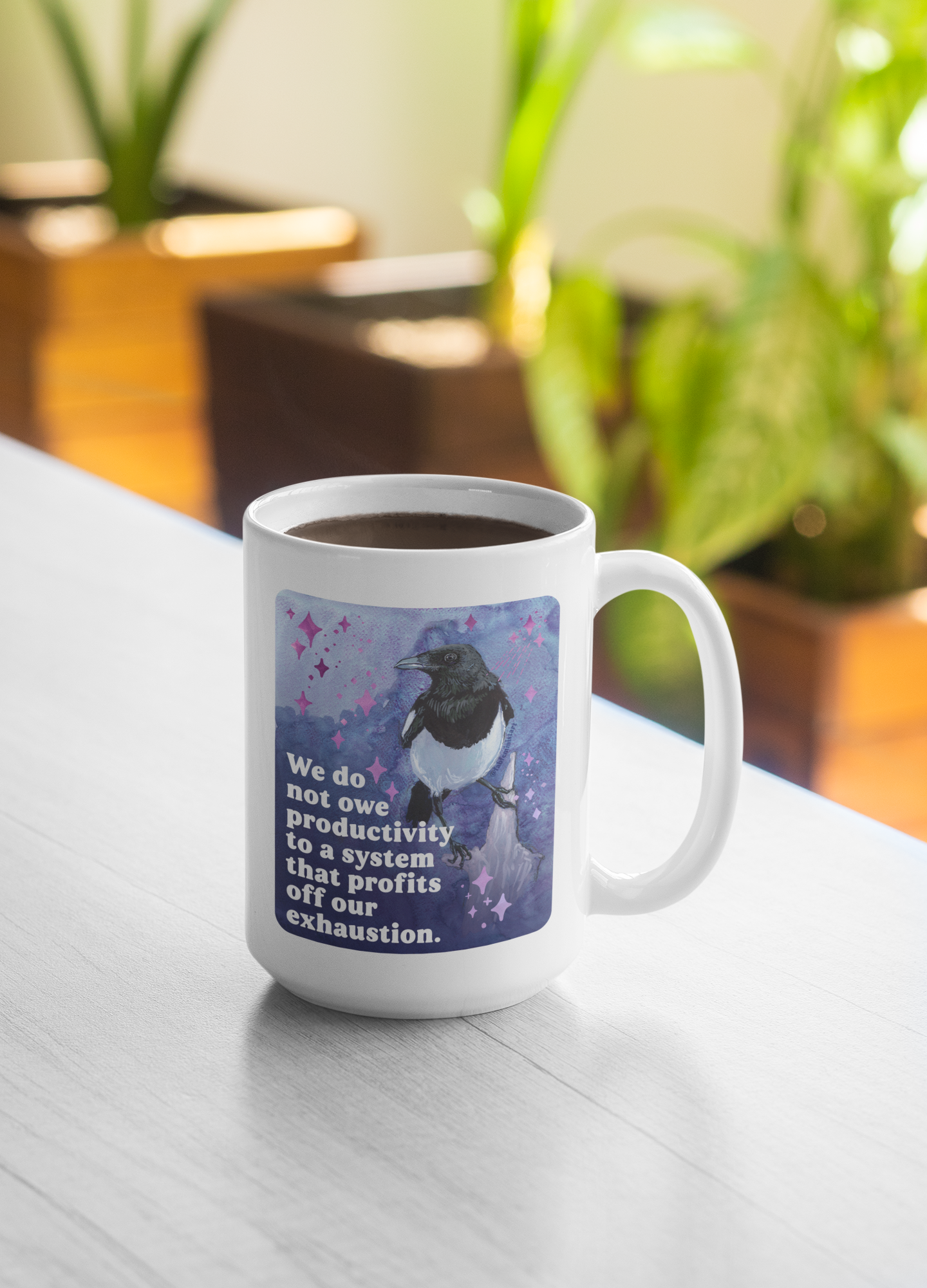 Feminist Mug — We do not owe productivity to a system that profits off our exhaustion