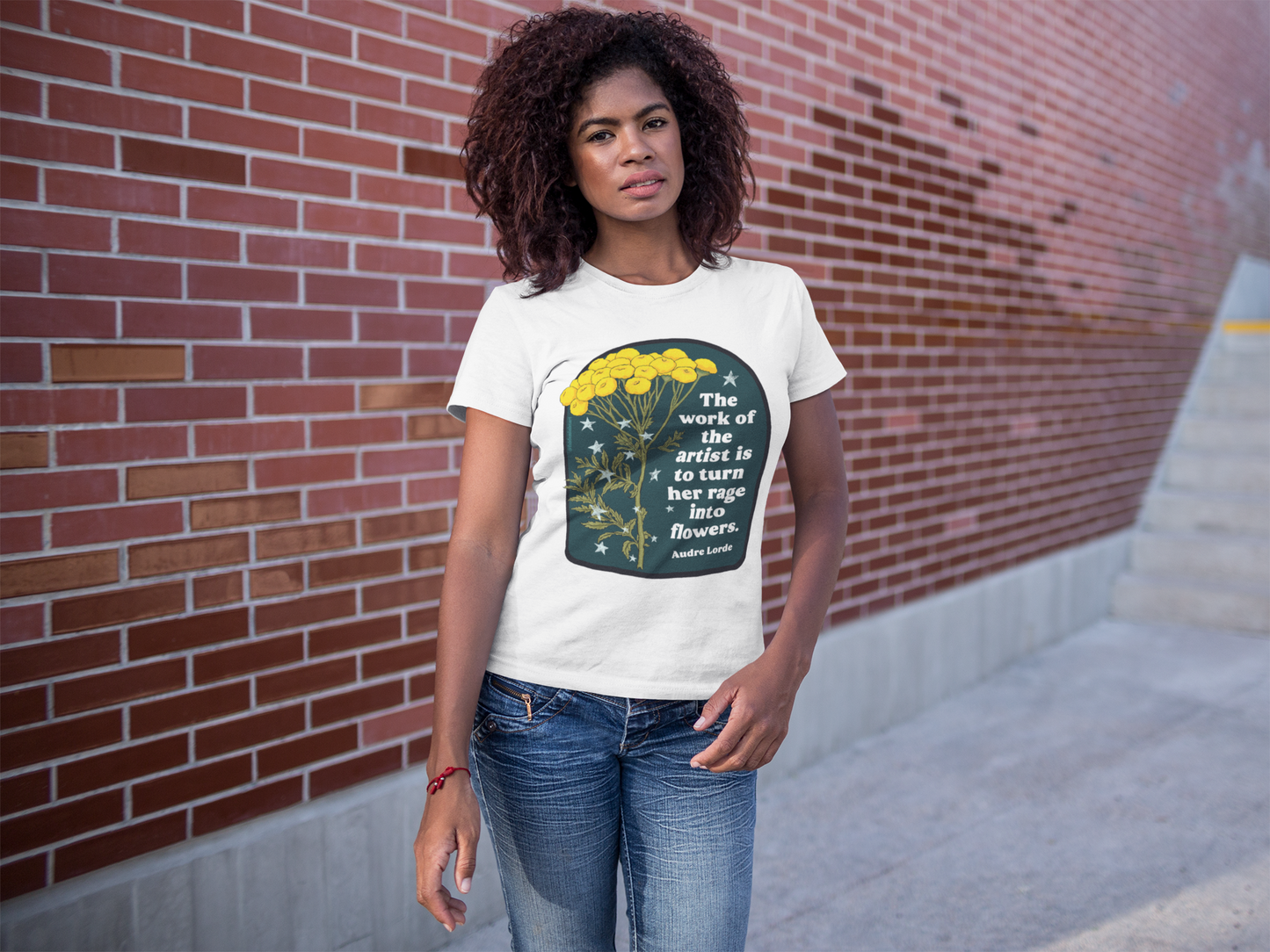 The work of the artist is to turn her rage into flowers, Audre Lorde: feminist shirt