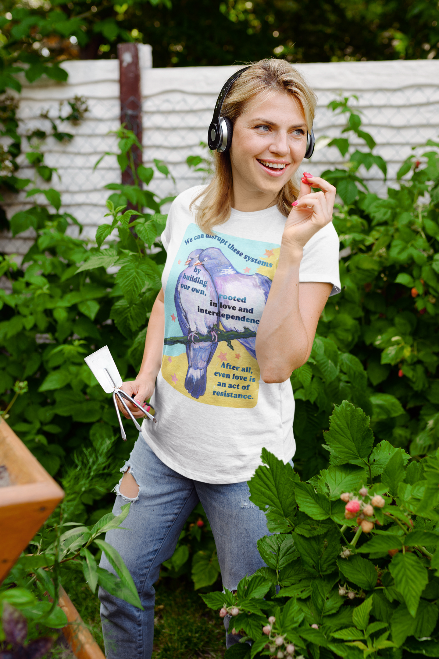 We can disrupt these systems by building our own: feminist shirt