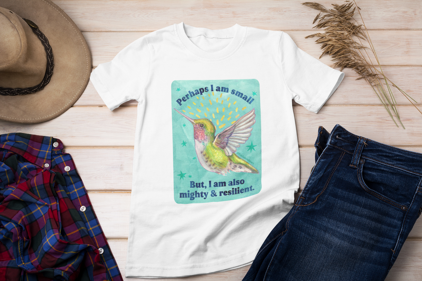 Perhaps I am small, But I am also mighty & resilient: feminist shirt