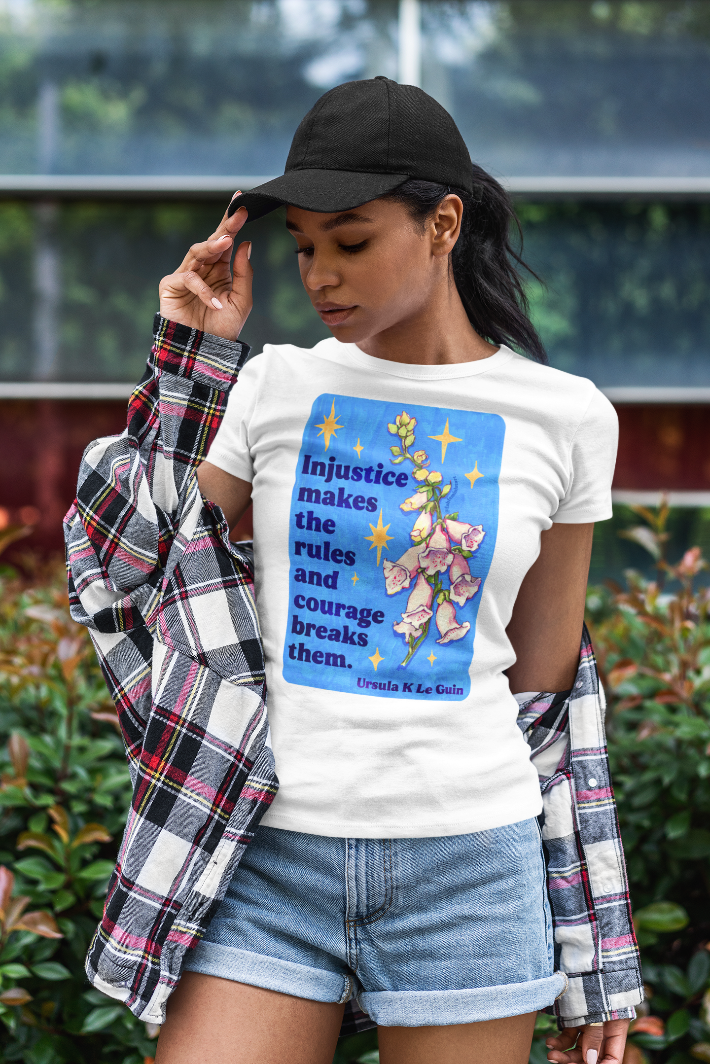 Injustice Makes the Rules and Courage Breaks Them, Ursula K LeGuin: feminist shirt