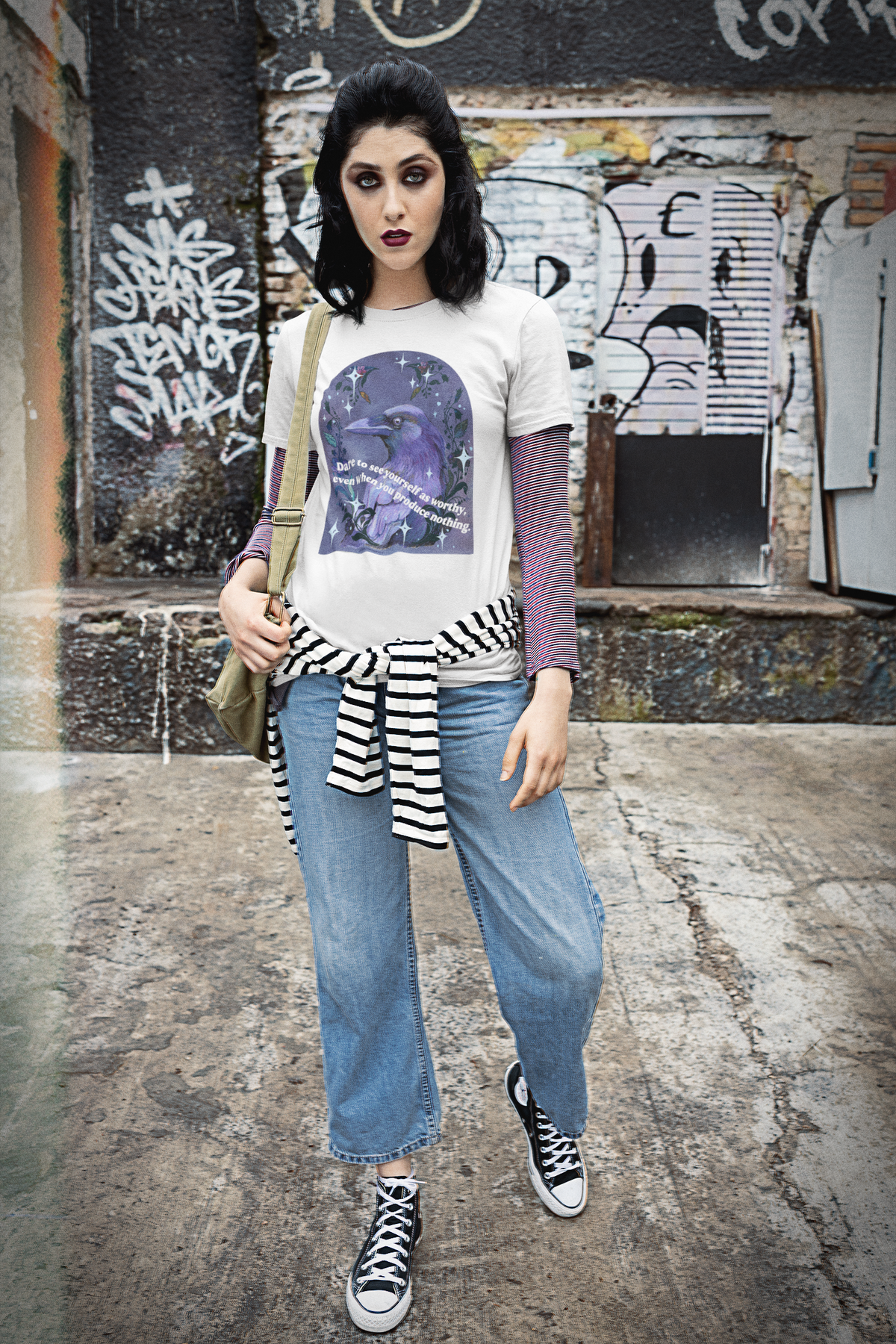 Dare to see yourself as worthy, even when you produce nothing: feminist shirt