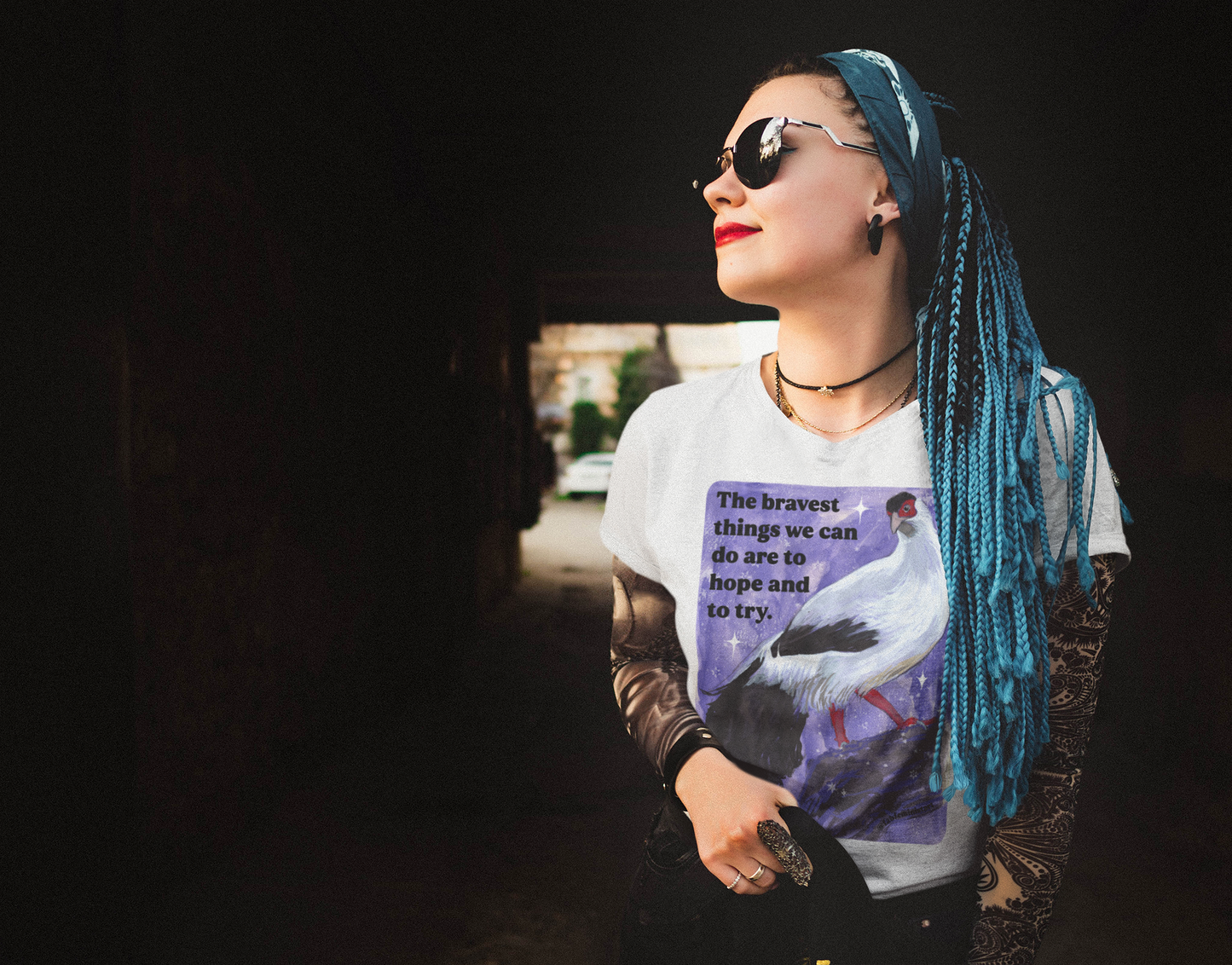 The bravest things we can do are to hope and to try: feminist shirt