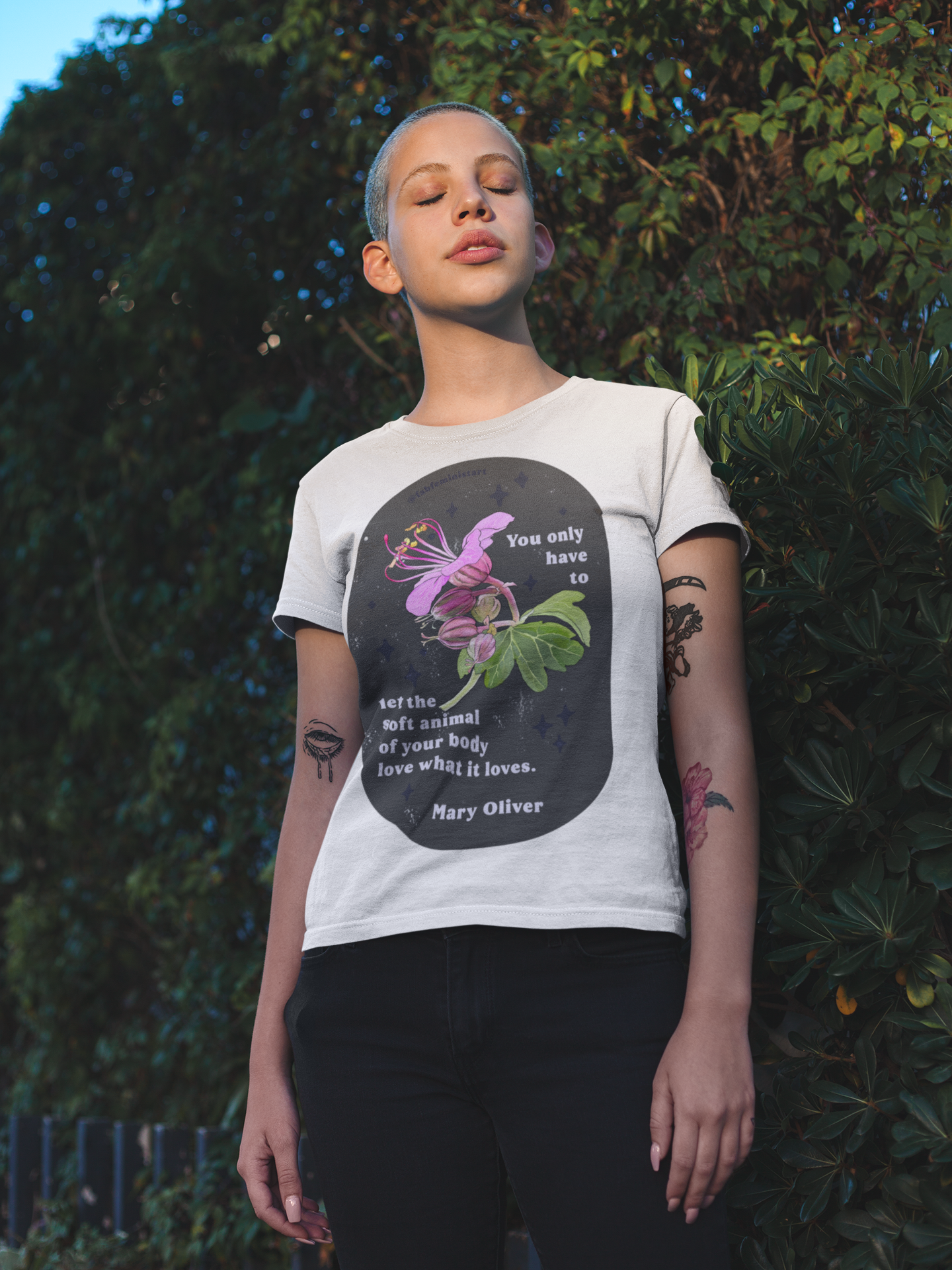 You only have to let the soft animal of your body love what it loves, Mary Oliver: Feminist Shirt