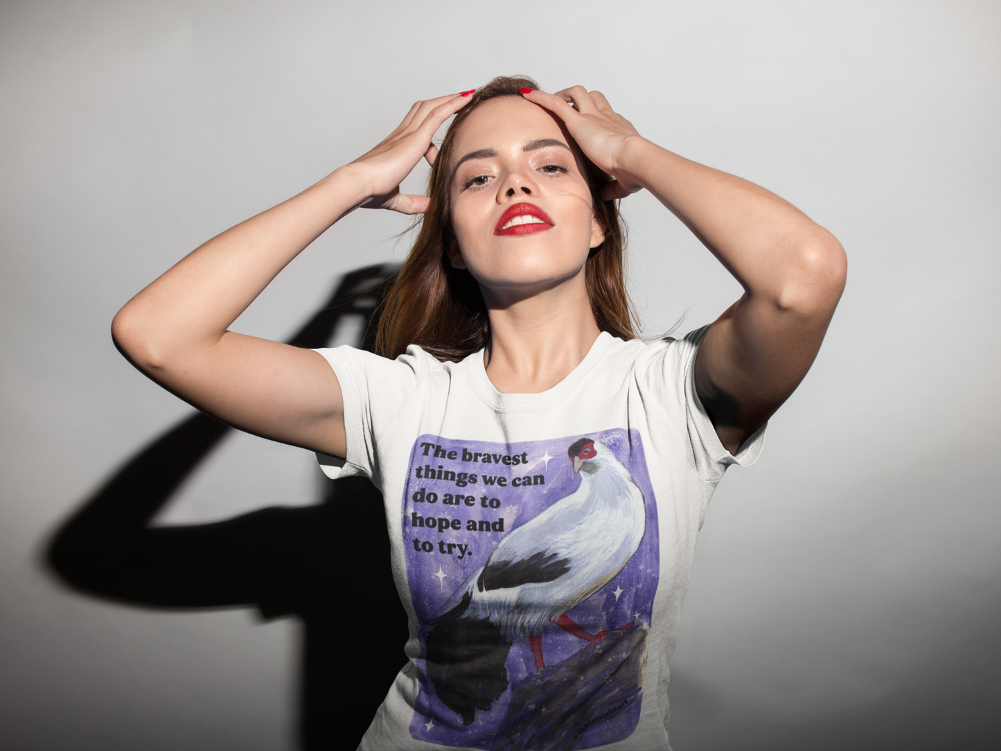 The bravest things we can do are to hope and to try: feminist shirt