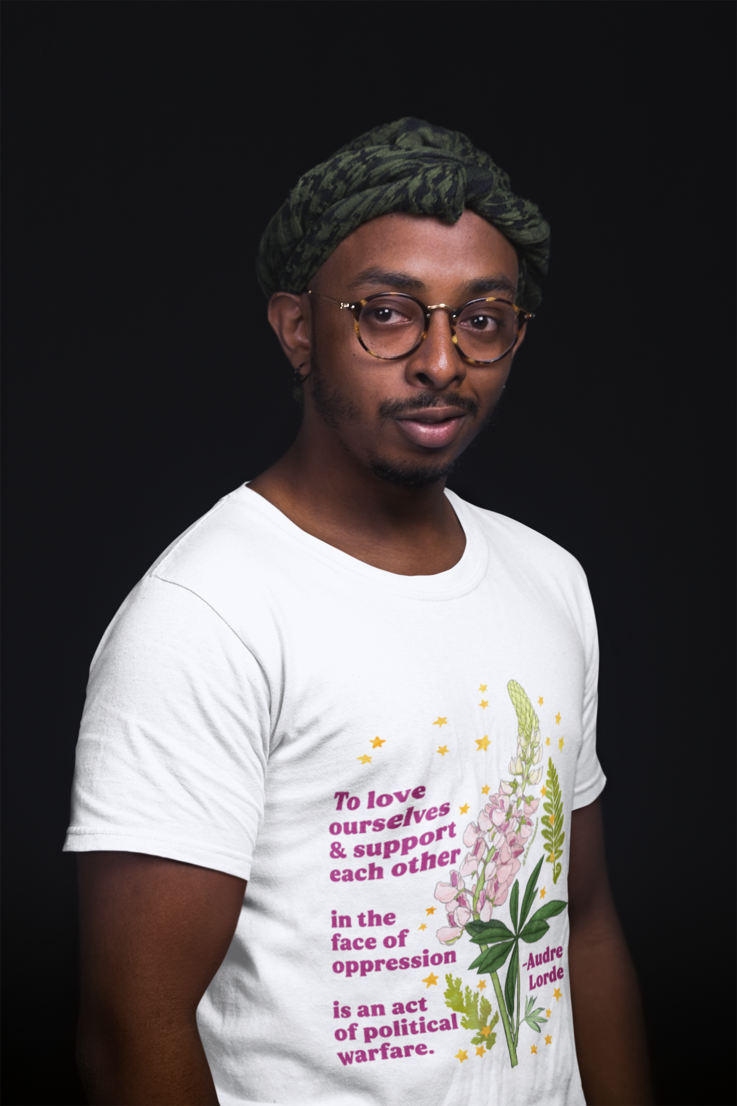 To love ourselves and support each other in the face of oppression is an act of political warfare, Audre Lorde: feminist shirt