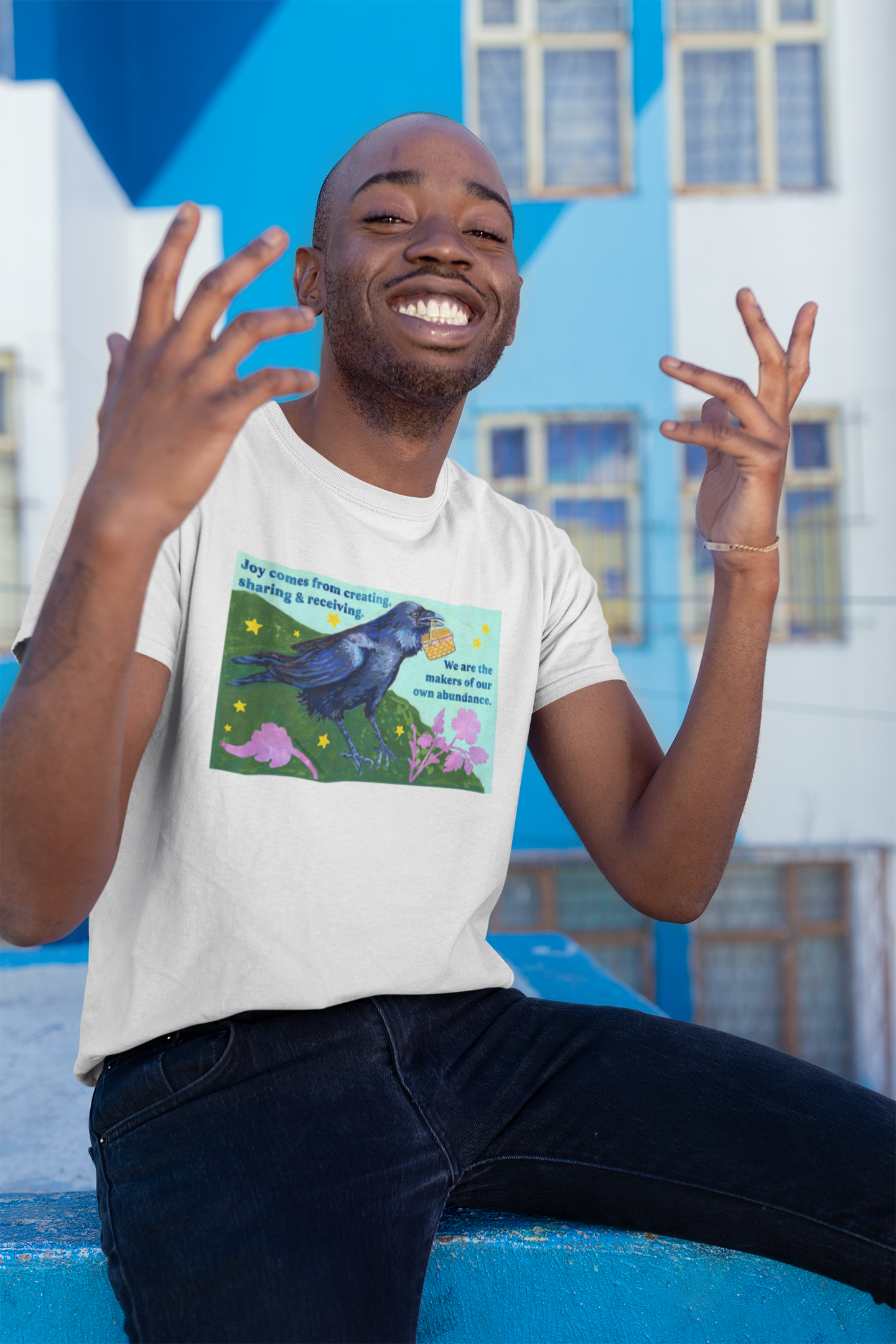 Joy comes from creating, sharing & receiving: feminist shirt