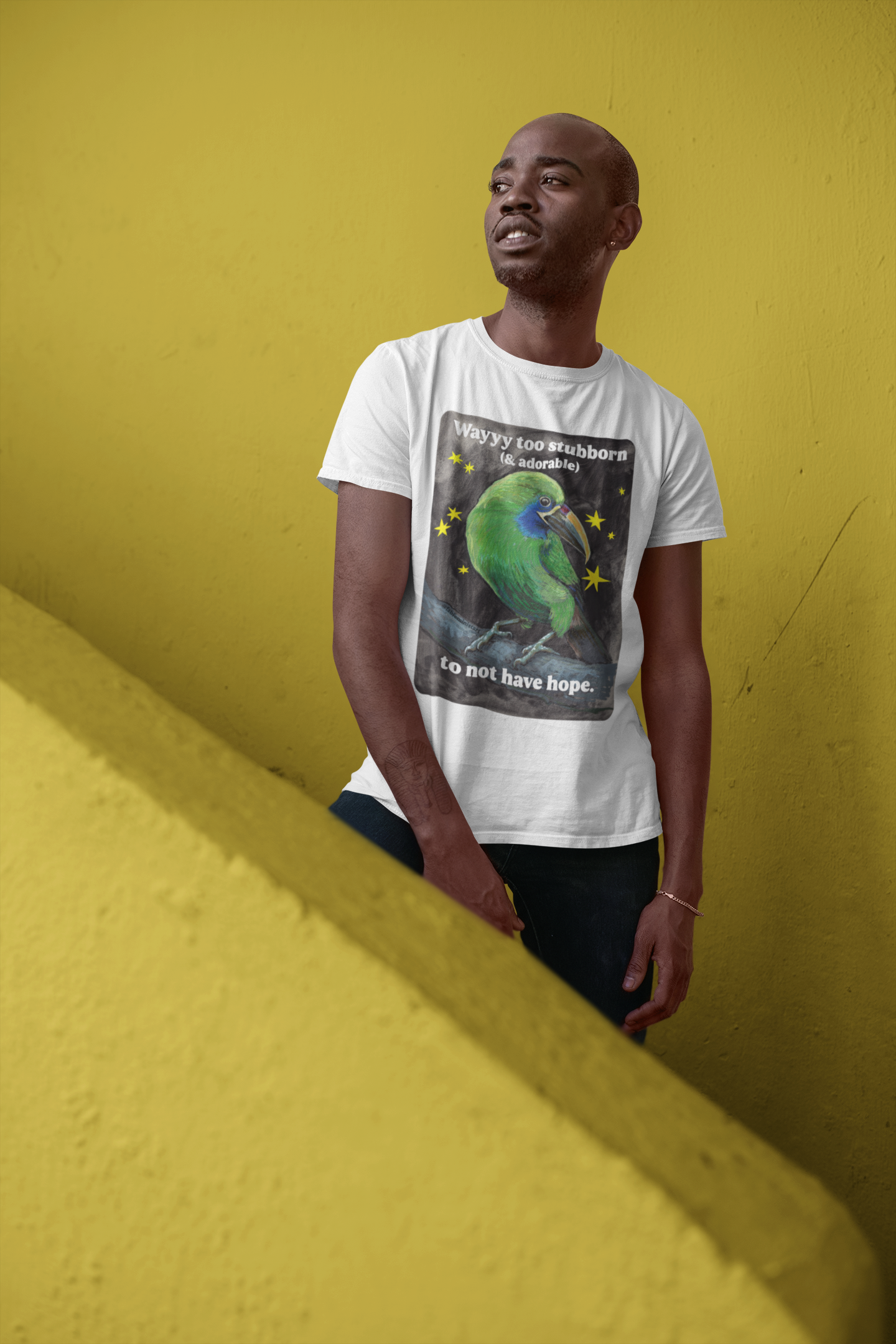Way too stubborn and adorable to not have hope: feminist shirt