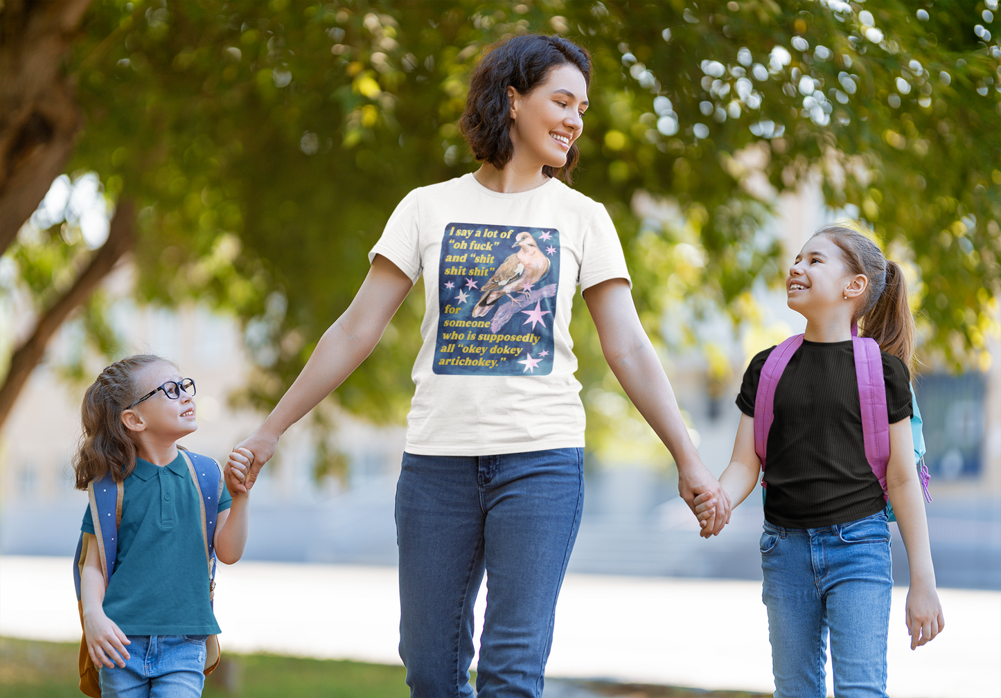 I say a lot of "oh fuck" and "shit shit shit" for someone who is supposedly all "okey dokey artichokey": feminist shirt