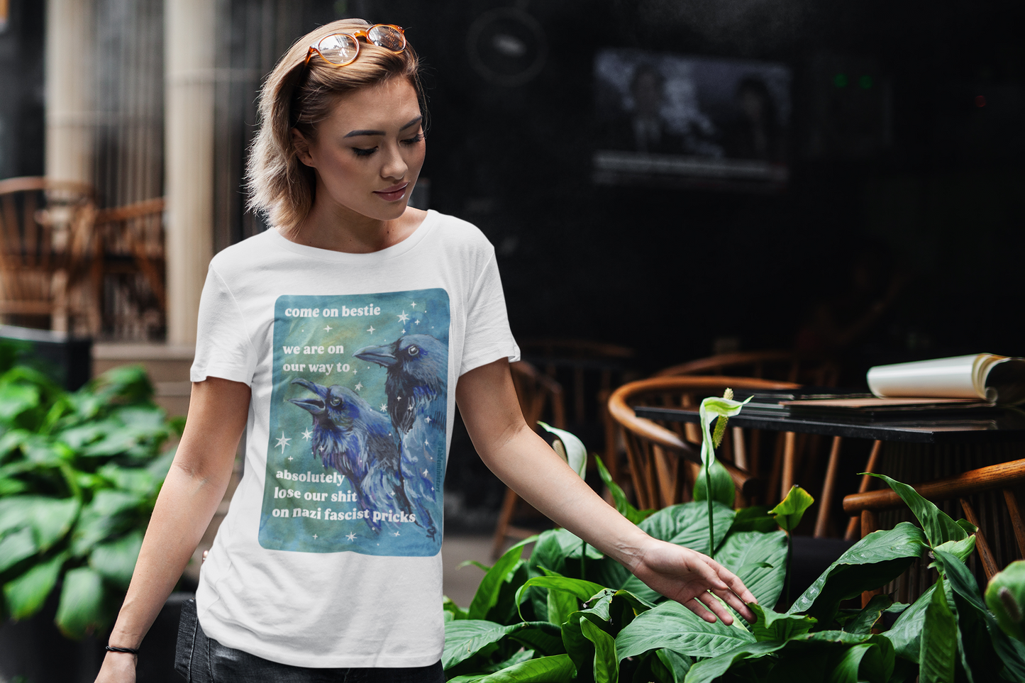 Come on bestie we are on our way to absolutely lose our shit on n*zi fascist pricks: feminist shirt