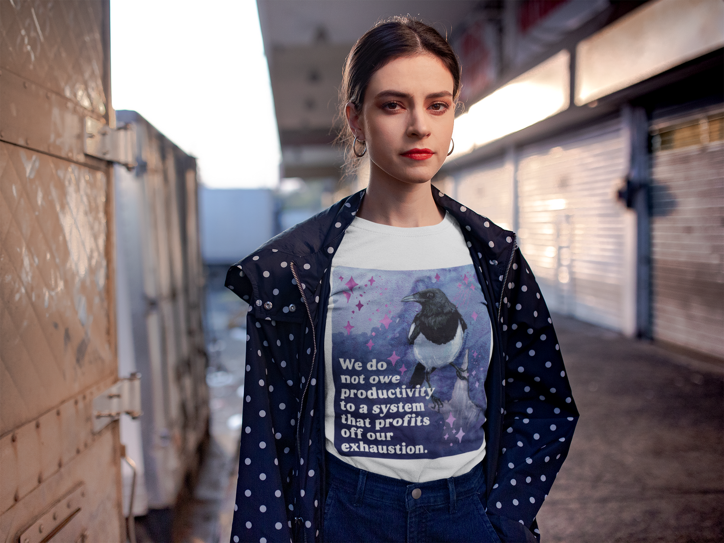 We do not owe productivity to a system that profits off our exhaustion: feminist shirt